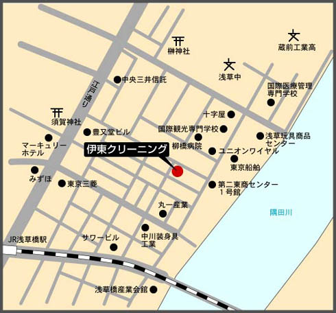 �ɓ��N���[�j���O�̒n�}